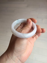 Load image into Gallery viewer, 52mm certified type A100% Natural green purple oval Jadeite Jade bangle BM34-0270