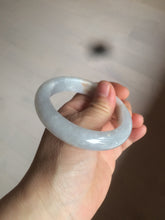 Load image into Gallery viewer, 54.6mm certified 100% natural type A white/purple/brown/gray jadeite jade bangle AX20-7723