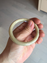 Load image into Gallery viewer, 50.5mm certified 100% natural Type A light yellow round cut jadeite jade bangle BS8-9570