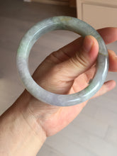 Load image into Gallery viewer, 61mm Certified Type A 100% Natural white/light purple/brown/yellow/gray (FU LU SHOU) Jadeite Jade bangle BF106-8636