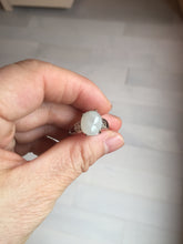 Load image into Gallery viewer, 100% natural type A icy watery light green sunny green brown red clear four-prong jadeite jade ring group PC9