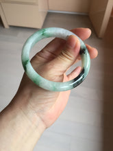 Load image into Gallery viewer, 56.9mm 100% natural Type A sunny green white purple jadeite jade bangle BN6-8241