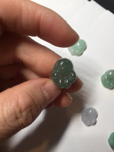 Load image into Gallery viewer, 100% Natural type A sunny green/purple doggy paw Jadeite Jade pendant AX146