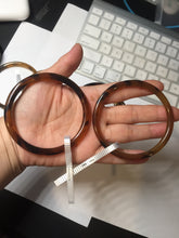 Load image into Gallery viewer, 58-63mm 100% Natural black brown beige slim Buffalo Horn bangle group CB55