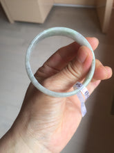 Load image into Gallery viewer, 50.5mm certified 100% natural Type A sunny green/light purple jadeite jade bangle PC42-0687