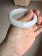 Load image into Gallery viewer, 50mm certified 100% natural Type A icy watery sunny green white red oval jadeite jade bangle BP48-9354