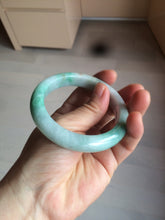 Load image into Gallery viewer, 55.8mm certified 100% natural Type A sunny green/white/red jadeite jade bangle BF80-4482
