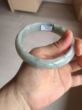 Load image into Gallery viewer, 59mm Certified Type A 100% Natural green gray Jadeite Jade bangle BN17-7070