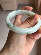 Load image into Gallery viewer, 57.7mm certified Type A 100% Natural light green/red/white Jadeite Jade bangle BP17-8109