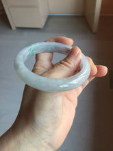 Load image into Gallery viewer, 58.7mm Certified Type A 100% Natural icy watery green/purple chubby Jadeite Jade bangle BP222-9540