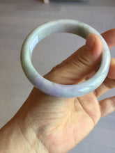 Load image into Gallery viewer, 58mm 100% natural certified light green purple yellow(FU LU SHOU) jadeite jade bangle BN37-7345