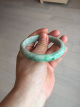 Load image into Gallery viewer, 57mm Certified Type A 100% Natural sunny green yellow Jadeite Jade bangle BS27-4418