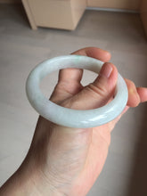 Load image into Gallery viewer, 56.8mm Certified Type A 100% Natural sunny green/white Jadeite Jade bangle BP50-3874