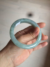 Load image into Gallery viewer, 56.8mm 100% natural Type A icy watery green  jadeite jade bangle AX51-7558