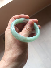 Load image into Gallery viewer, 50.5mm certified 100% natural Type A sunny green oval jadeite jade bangle PC21-0169