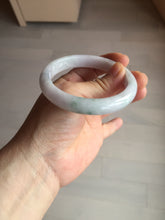 Load image into Gallery viewer, 56.5mm certified Type A 100% Natural purple white green Jadeite Jade bangle AJ80-1266