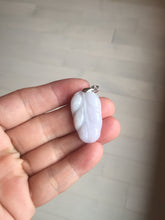 Load image into Gallery viewer, 100% natural type A sunny green white purple jadeite jade leaf pendant group PB46