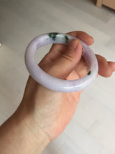 Load image into Gallery viewer, 55.5mm certified 100% natural type A sunny green/purple jadeite jade bangle BN88-8714