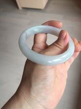 Load image into Gallery viewer, 55.6mm Certified type A 100% Natural light green/purple/white Jadeite bangle BK126-0252