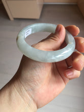 Load image into Gallery viewer, 55mm 100% natural type A icy watery light green yellow jadeite jade bangle Y155-5249