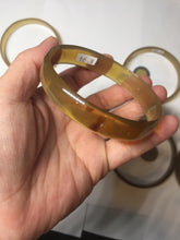 Load image into Gallery viewer, 66.7-71.1mm 100% Natural black brown beige thin Buffalo Horn bangle group AW10