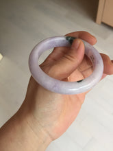 Load image into Gallery viewer, 55.5mm certified 100% natural type A sunny green/purple jadeite jade bangle BN88-8714