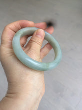 Load image into Gallery viewer, 57.3 mm Certified Type A 100% Natural green/gray Jadeite Jade bangle AZ69-0347