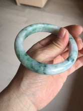 Load image into Gallery viewer, 57.7mm certified Type A 100% Natural sunny green white purple Jadeite Jade bangle BQ44-4138