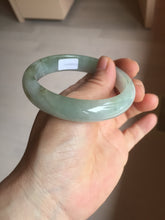 Load image into Gallery viewer, 57.5mm Certified Type A 100% Natural light green black brown jadeite Jade bangle PC95-0337