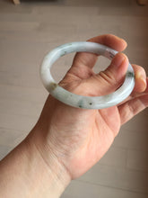 Load image into Gallery viewer, 57.7mm certified Type A 100% Natural green yellow brown white slim Jadeite Jade bangle BS89-6674