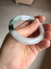 Load image into Gallery viewer, 51.5mm certified Type A 100% Natural sunny green purple oval Jadeite Jade bangle BN43-5137