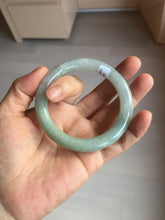 Load image into Gallery viewer, 54.8mm certified natural 100% natural Type A light green round cut jadeite jade bangle BP2-4990