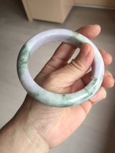 Load image into Gallery viewer, 61.5mm Certified Type A 100% Natural dark green/green/brown/black/purple chubby Jadeite bangle PB234-1099