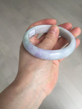 Load image into Gallery viewer, 58mm 100% natural certified light green purple yellow(FU LU SHOU) jadeite jade bangle BN37-7345