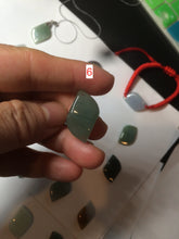 Load image into Gallery viewer, 100% natural type A jadeite jade icy Willow leaf bead KS97