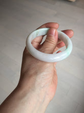 Load image into Gallery viewer, 53mm Certified Type A 100% Natural sunny green white(白底青) Jadeite Jade bangle BP45-3174
