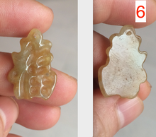 Load image into Gallery viewer, 100% Natural light sugar yellow/green jadeite Jade blessed fortune pendant BG6