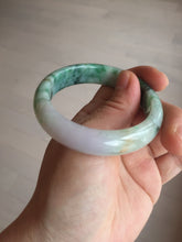 Load image into Gallery viewer, 51.5mm certified 100% natural Type A sunny green/purple/yellow(FU LU SHOU)  jadeite jade bangle BK45-5080
