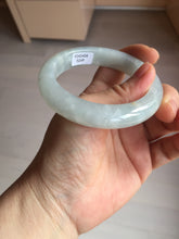 Load image into Gallery viewer, 55mm 100% natural type A icy watery light green yellow jadeite jade bangle Y155-5249