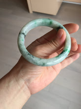 Load image into Gallery viewer, 58mm Certified Type A 100% Natural white/light purple/sunny green Jadeite Jade bangle BM65-5076