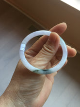 Load image into Gallery viewer, 49.5mm Certified Type A 100% Natural icy watery light green purple Jadeite Jade bangle PA73-6337