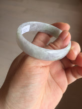 Load image into Gallery viewer, 51.2mm Certified Type A 100% Natural light green purple jadeite jade bangle AA100-9100