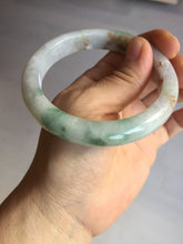 Load image into Gallery viewer, 57.6mm certificated Type A 100% Natural light green/red/purple/brown (FU LU SHOU) Jadeite Jade bangle Y164-7289