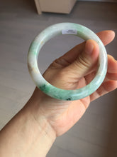 Load image into Gallery viewer, 59.5mm certified Type A 100% Natural light green sunny green red light purple Jadeite Jade bangle BF143-5283