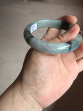 Load image into Gallery viewer, 53mm certified 100% natural Type A icy watery dark green brown jadeite jade bangle AH102-4492