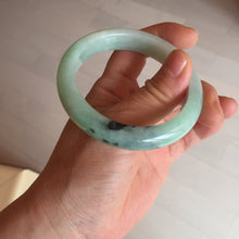 Load image into Gallery viewer, 54mm Certified Type A 100% Natural apple green dark green Jadeite Jade bangle BM23-0236