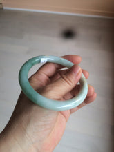 Load image into Gallery viewer, 58mm certified 100% natural type A green round cut jadeite jade bangle AY8-6177