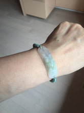 Load image into Gallery viewer, 100% natural jadeite jade carved PiXiu (貔貅) bracelet BN75