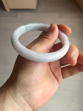 Load image into Gallery viewer, 56.5mm certified Type A 100% Natural purple white green Jadeite Jade bangle AJ80-1266
