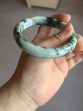 Load image into Gallery viewer, 60mm certified Type A 100% Natural sunny green dark green brown Jadeite Jade bangle AA46-3274